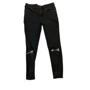 Women's Black Distressed Jeans free people